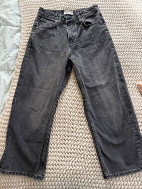 We The Free Deep Trance Dropped Boyfriend Jeans Washed Black Straight